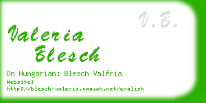valeria blesch business card